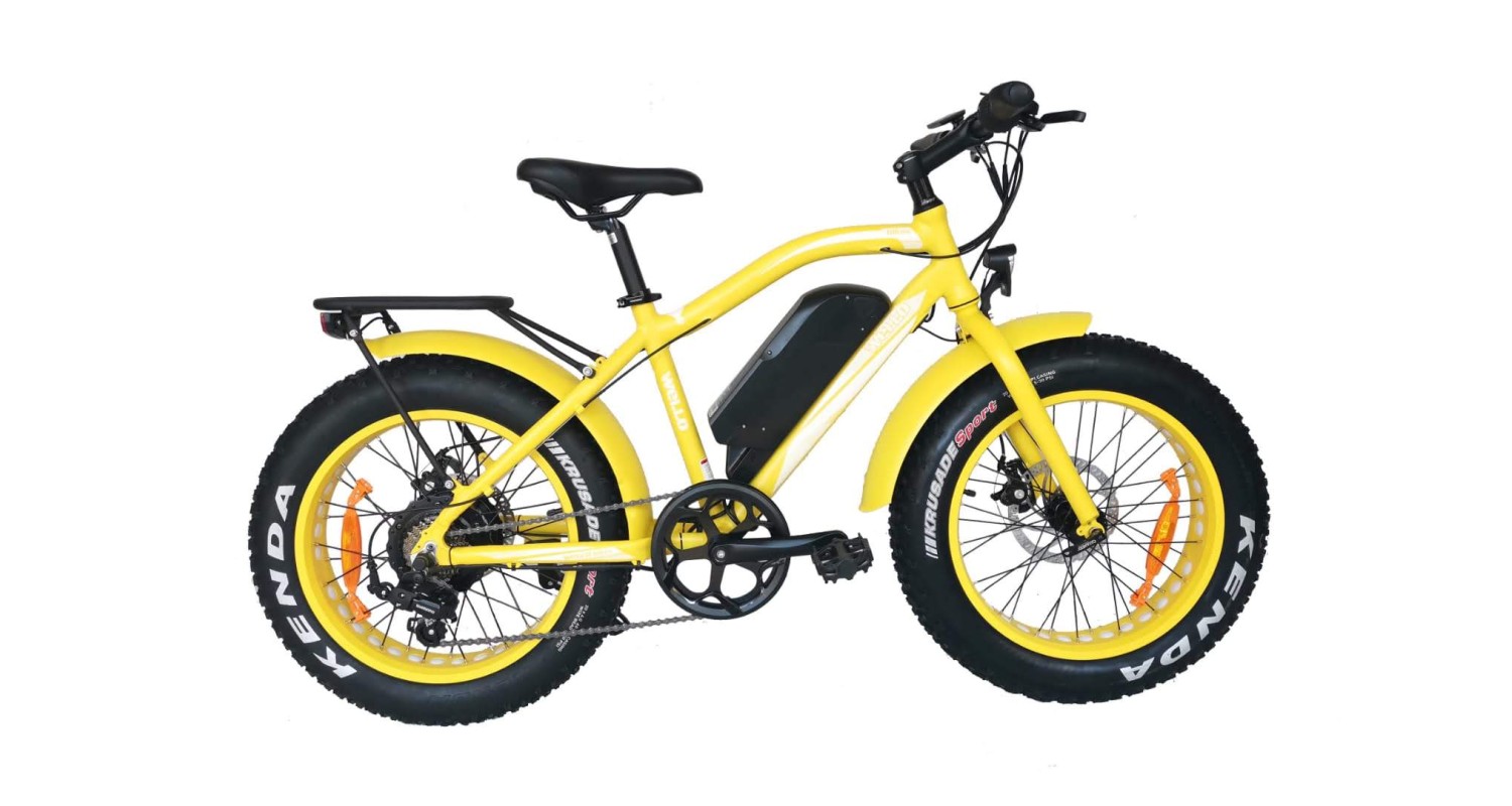 Fat bike Electrique VTT TEDDY Enfant jaune satin