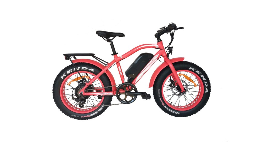 Fat bike Electrique VTT TEDDY Enfant rouge satin