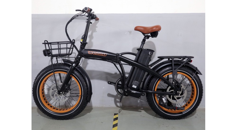 Fat Bike Electrique pliant 2.0 homme mixte noir mat /marron occasion