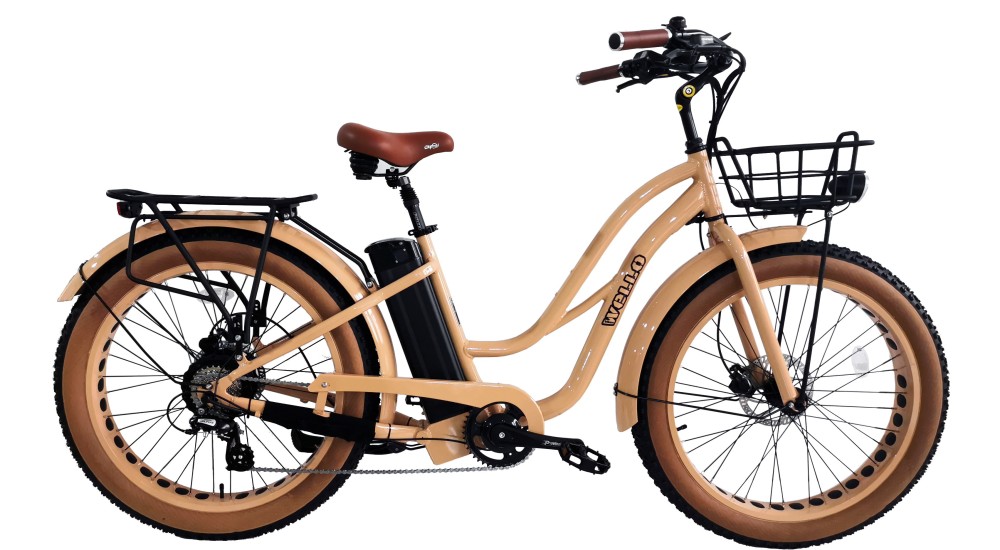 Fat Bike Electrique BEACH CRUISER Femme/ mixte 2023 couleur sable/noir occasion