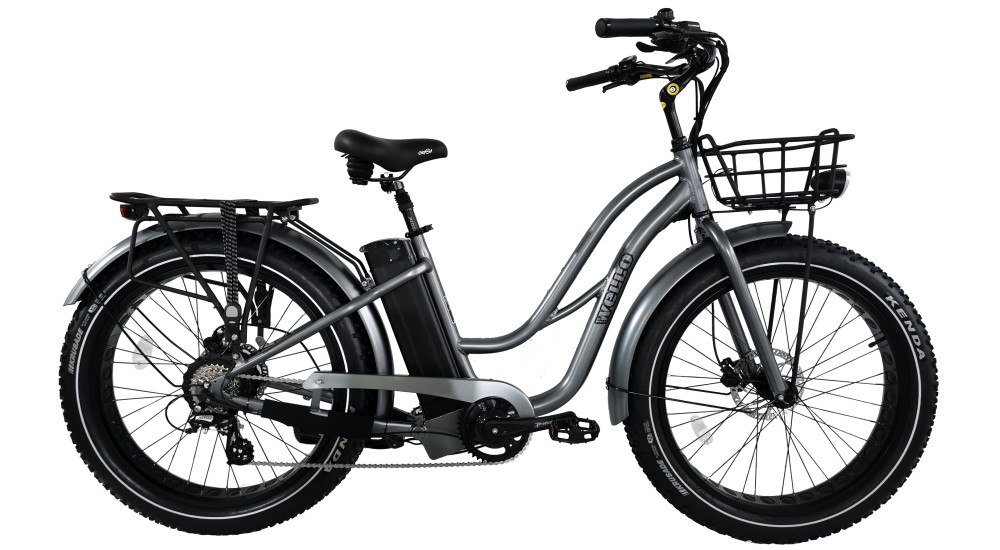 copy of Fat Bike Electrique BEACH CRUISER Femme/ mixte 2023 couleur gris anthracite/noir occasion