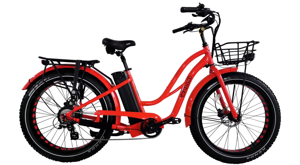 copy of Fat Bike Electrique BEACH CRUISER Femme/ mixte 2023 couleur rouge/noir occasion