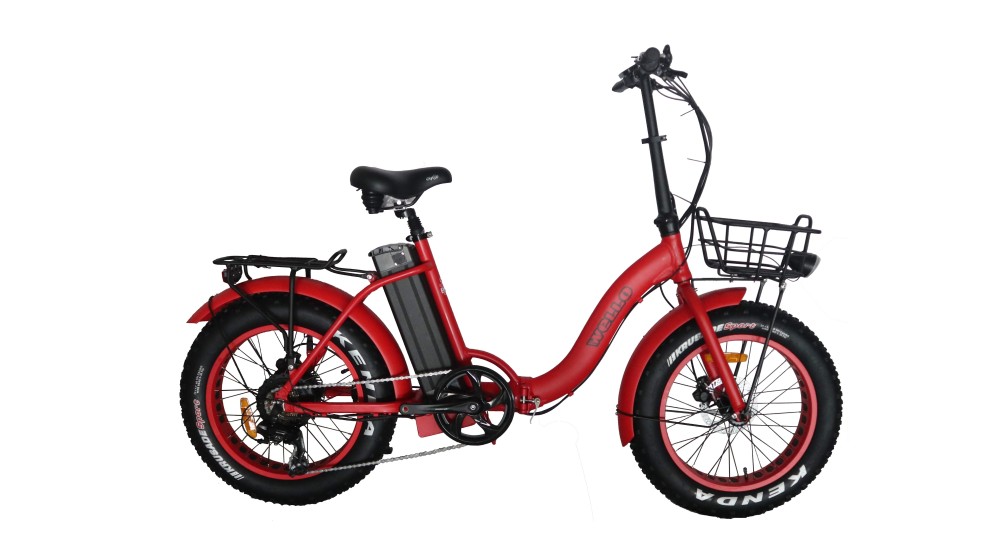 Fat Bike Electrique PLIANT Femme mixte rouge mat occasion