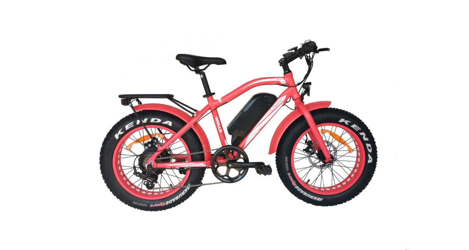 Fat bike Electrique VTT TEDDY Enfant rouge satin