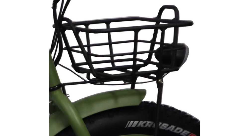 Panier avant  noir pour beach cruiser fat bike